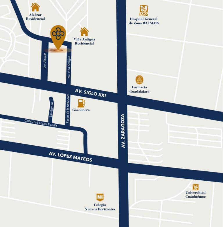 Las Garzas Mapa